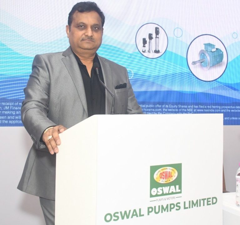 Oswal Pumps IPO Opens on June 13 – price band ₹584-₹614